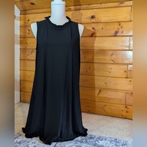 Pretty sleeveless dress with ruffle detail size L